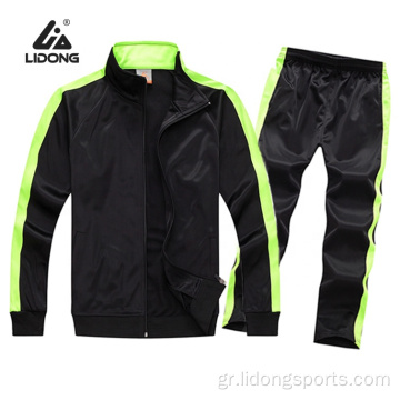 Χονδρικό μαύρο tracksuits Custom Men Jogging Tracksuit